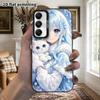 Phone Case: 2D Flat Samsung Galaxy A34 A35 M05 M06 S20 S22 S21 FE Plus 5G Protective Case, Couple Style, Anime Girl, Christmas and Halloween Gift