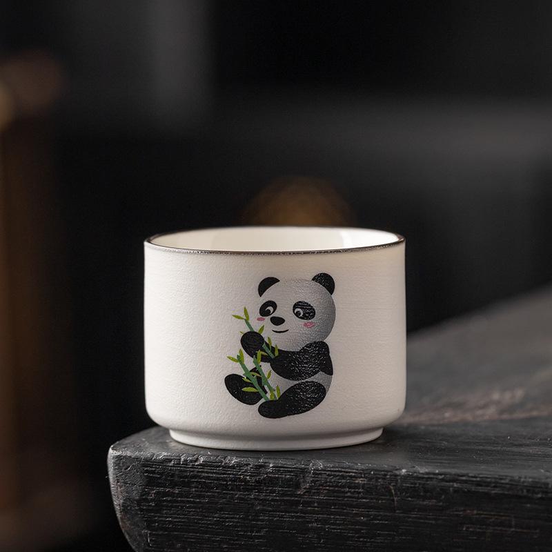 Ceramic Panda Tea Tasting Bowl – Kung Fu Ceramic Tea Cup Gift Set
