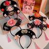 Ancient Royal Court Queen Princess Headband Headdress Classical Hanfu Cheongsam Hair Hoop Accessories