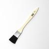 Hakeichi Rack Black Goat Hair Thin Set of 10 Gold-Wrapped Brush, (Dye), Flat, 25mm,