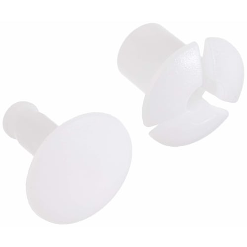 TRUSCO Plastic Fasteners, Flange Diameter 12mm, for Plates Up To 8.0mm Thick, 20 Pieces, TSL-12-8