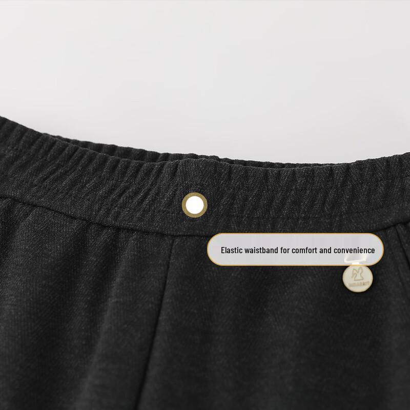 Women's Autumn/Winter High-Waist Wool Blend Straight Leg Casual Pants