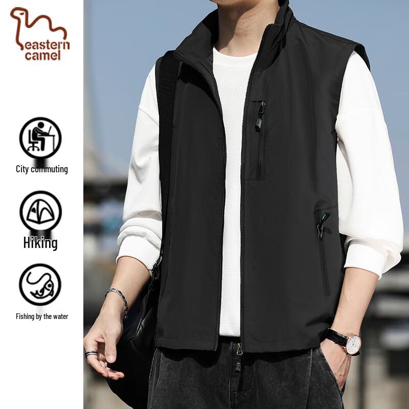 EASTERN CAMEL Men's Multi-Pocket Outdoor Utility Vest