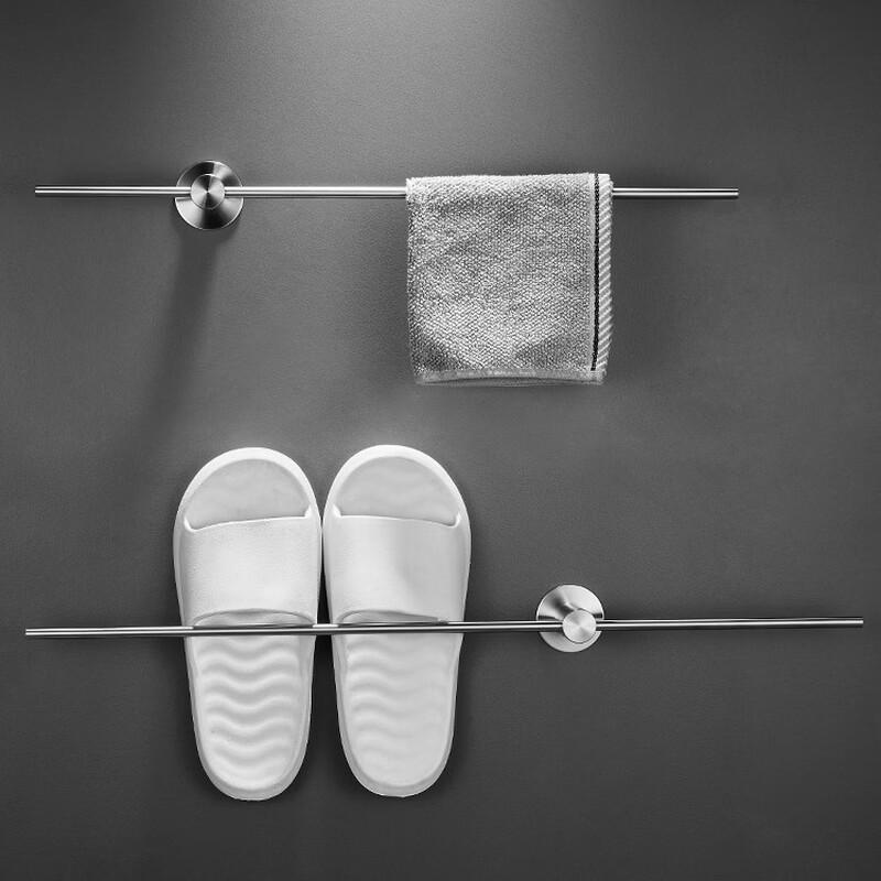 Stainless Steel No-Drill Towel Bar Set