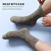 Men's Thick Warm Towel Socks 3 Pairs of Casual Solid Color Mid-calf Socks Winter Men's Socks