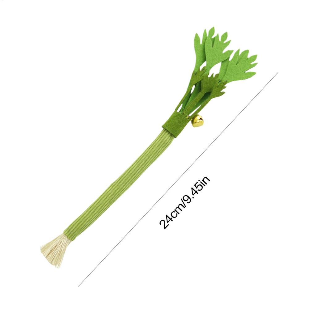 1Pc Kitten Teething Toys Interactive Celery Cat Stick With Bell Pet Cat Teaser for Home Exercise Cat Chew Toy Bite Resistant