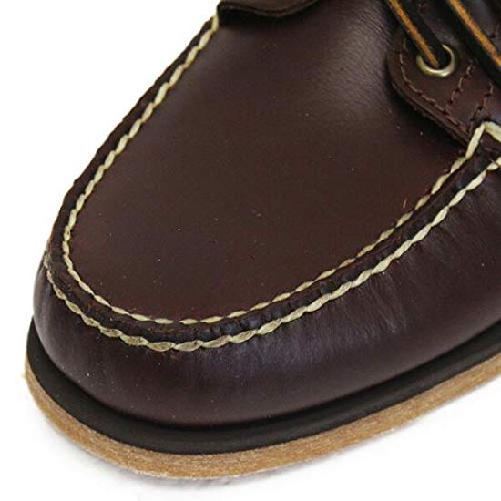 Timberland 25077 Classic Boat Deck Medium Full US9 2-Eye Shoes, Brown, Grain, (approx. 27.0cm)