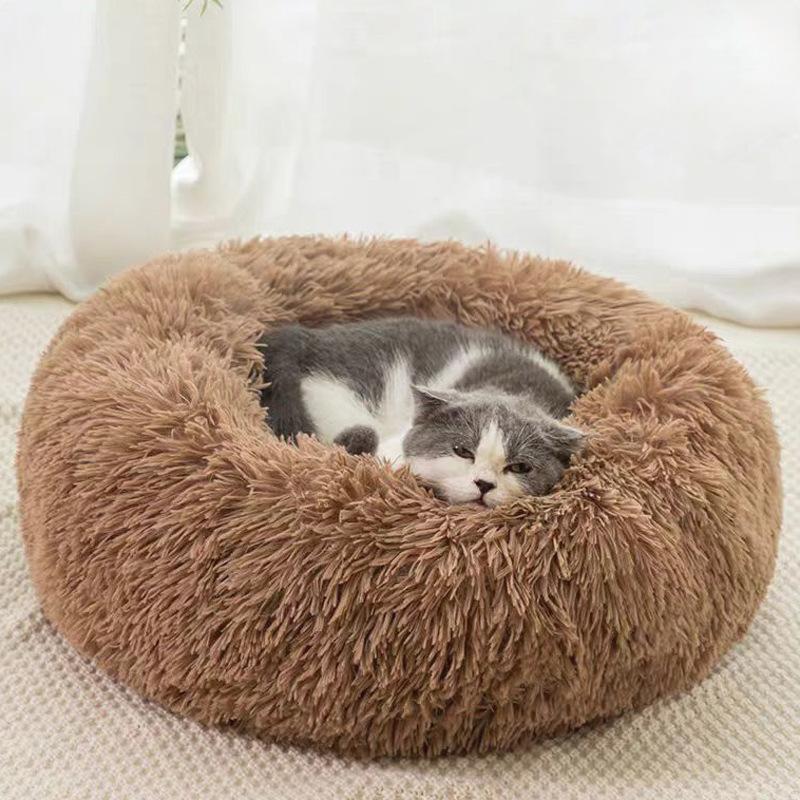 Super Cat Bed Caldo Nido per gatti che dorme Morbido Peluche lungo Migliore cuccia per cani per cani Cesto Cuscino Letto per gatti Tappetino per gatti Animali che dormono