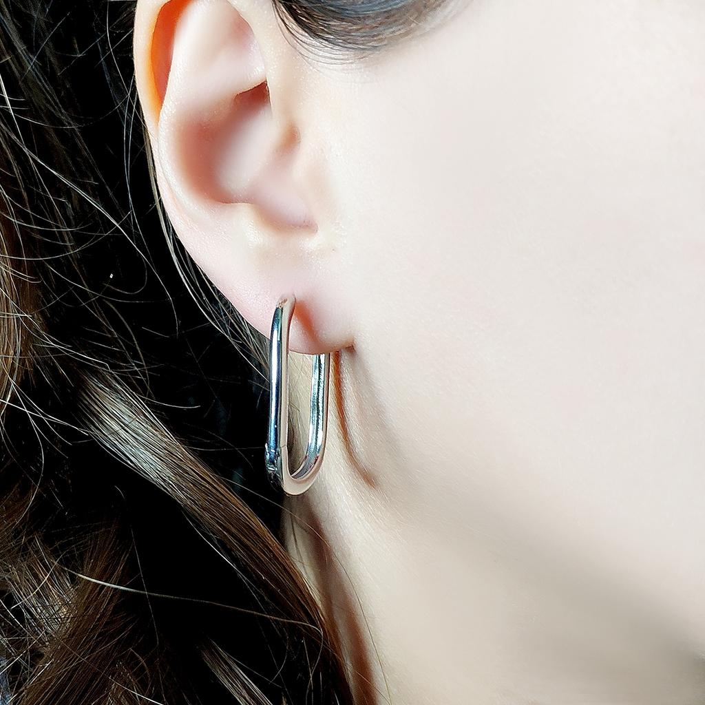 Silver Earrings Without Stones (2126089)