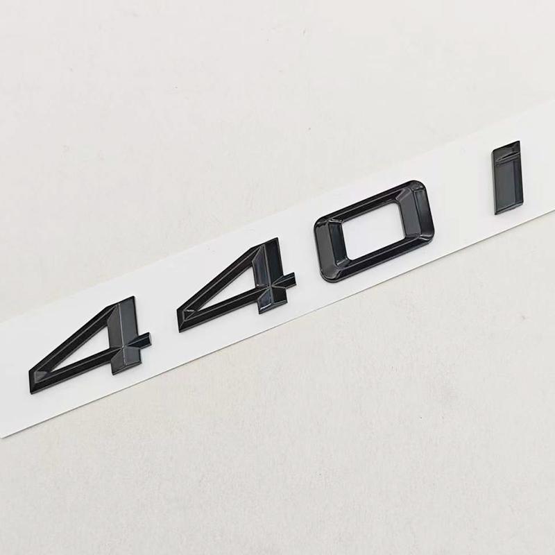 3D ABS Car Letters Logo 435i 440i Badge Sticker Rear Trunk Emblem Decals For BMW 4 Series 435i 440i F32 F33 F36 Atuo Accessories