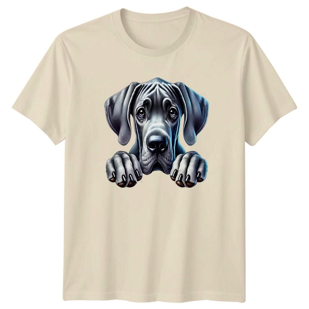 Adorable Peeking Great Dane TShirt Great Dane Dog Birthday Gift For Him And Her