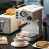 Retro Italian Semi-Automatic Espresso Machine with Milk Frother (2025 Model)