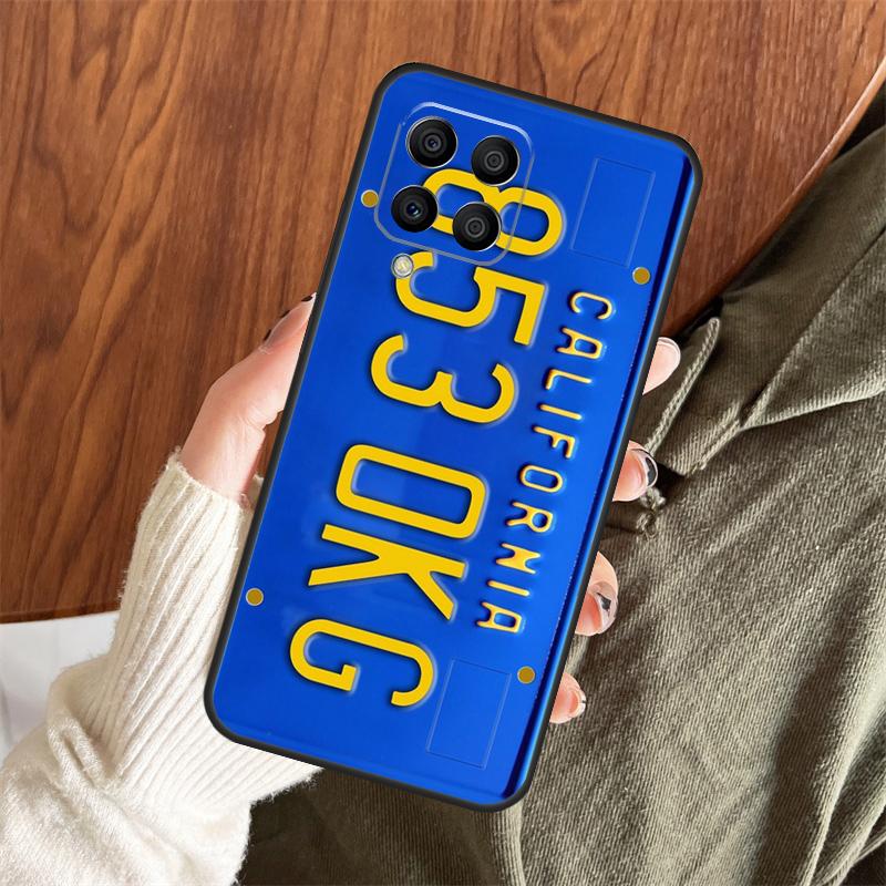 Retro License Plate Number Case For Samsung Galaxy M11 M21 M31 M35 M12 M13 M14 M15 M16 M36 M56 M53 M32 M52 M55 M34 M54