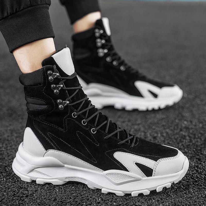 High-top New Autumn Leisure Sports Mountaineering Hiking Locomotive Boots Martin Boots