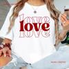 Love T Shirt Red Minimalist Valentine S Day Simple Cute Rounisextic For Her Vintage Homme Top For Everyday Wear Slightly
