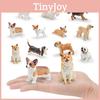Corgi Pvc Dog Figure For Children Learning Playroom Decor With Durable Material