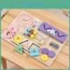 Wooden Busy Board For Babies With Locking Toys Montessori Educational Play For Toddler Development