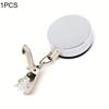 Wire Easy Pull Non-Punch Towel Clip, Double-Sided Adhesive Key Hook Anti-Lost Retractable Buckle Can Be Applied to Multiple Scenes