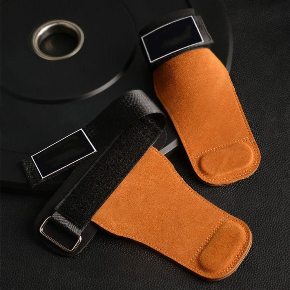 Double Leather Gym Gloves Cowhide Workout Gloves Protection Deadlift Belt  Gym Training