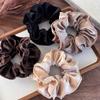 Herbst Winter Einfarbig Samt Rüschen Haargummis Stirnbänder für Damen Temperament Haarband Weiblich Gummiband Kopfschmuck