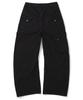 NOT4NERD Flap Pocket Curved Cotton Pants - Black