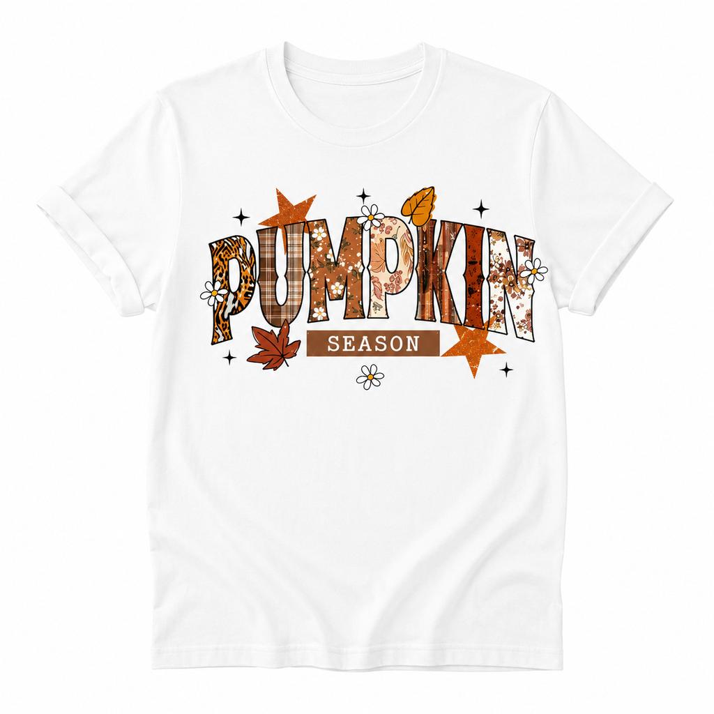 Pumpkin Season T-Shirt Retro Fall Autumn Thanksgiving Graphic Tee