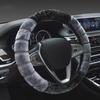 Winter Super Soft Plush Creative Stitching Car Steering Wheel Cover Universal,Warm Faux Fur Auto Handlebar On the Steering-Wheel