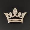 Fashion Pearls Crown Brooches Korean Boutique Rhinestone Brooch Geometric Buckles Anti Exposure Shirt Collar Pins Accessories