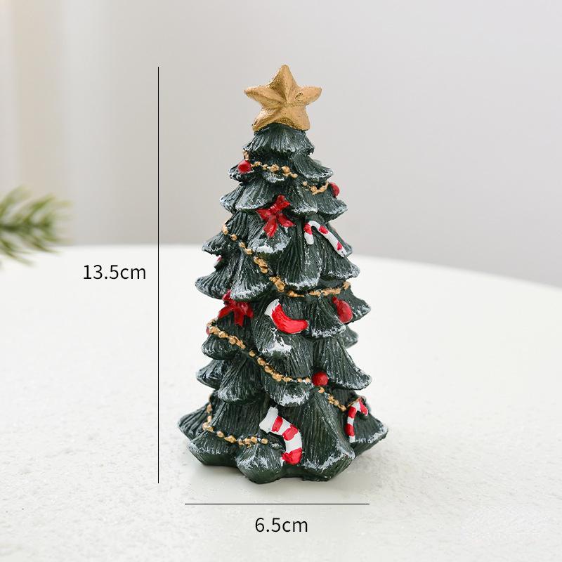Christmas Decoration Ornaments Resin Mini Desktop Christmas Tree Ornaments Christmas Gifts Gifts