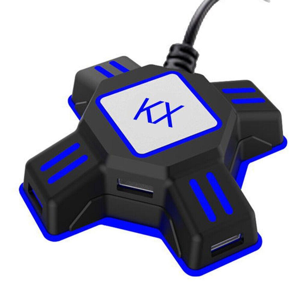 Adaptador Conversor de Teclado e Mouse, Controlador de Gamepad USB FPS Game, Teclado e Mouse Conversor para Nintendo Switch / Xbox One / PS4 / Consoles PS3