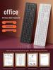 Wireless Silent Office Keyboard and Mouse Set for Laptop