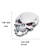 2PCS 3D Metal Skull Car Emblem - Pirate Skeleton Badge for Auto Body Rear Trunk, Buccaneer Sticker Decal Universal Fit