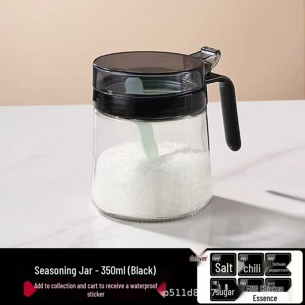 Home Kitchen Seasoning Box Set: Sealed Spice Jars & Oil-Proof Storage with Lid