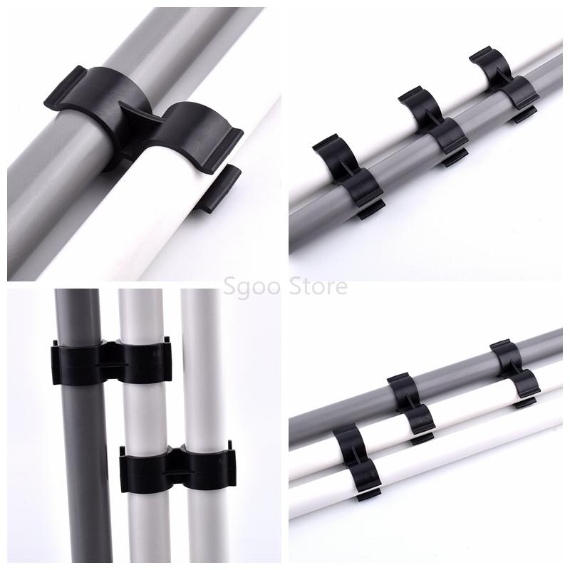 3~20PCS 20mm 25mm 32mm Type H Pipe Clamps Aquarium Fish Tank Fitting Agricultural Irrigation Water Pipe Support Double U Type