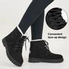 Fashion Crestar Winter Snow Boots for Women Warm Fur Lined Ankle Booties Lace Up Slip on Outdoor Walking Womens Boots Lady Fashion shoes