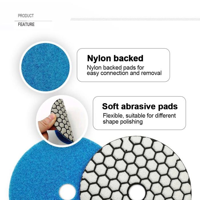 Tampons De Polissage - SHDIATOOL - 7Pcs - 100mm - Sec - Flexible