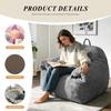 Oversized Cloud-Like Bean Bag Chair with Integrated Top Handle for Effortless Mobility and Cozy Living Space Integration