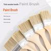 4-Piece Soft Bristle Wool Brushes - Ideal for Painting, Coating, Latex, and BBQ Without Shedding