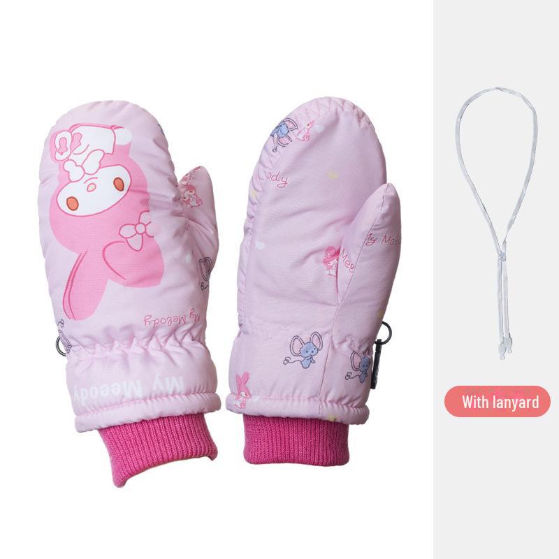 

Бархатные лыжные перчатки: Нескользящие, теплые и толстые для детей 2-5 лет 2-5 years