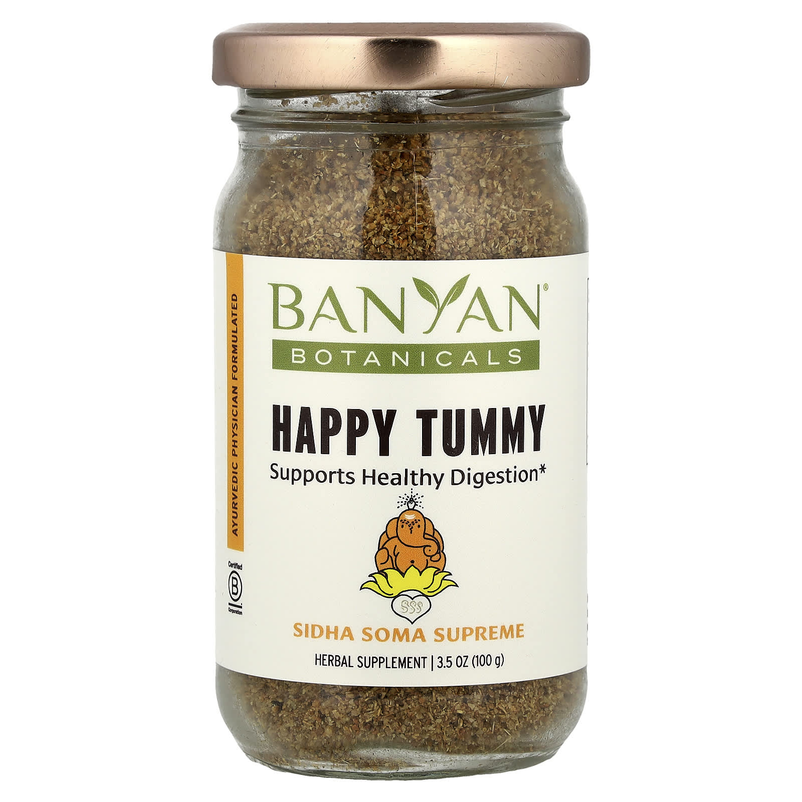 

Banyan Botanicals, Happy Tummy, 100g(3.53oz)
