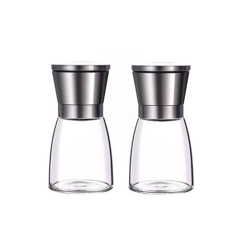 304 Stainless Steel Manual Salt & Pepper Grinder Set