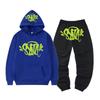 SynaWord High Street Fashion Brand Suit Male Trend Hip Hoodie Syna Printed Sweater Suit