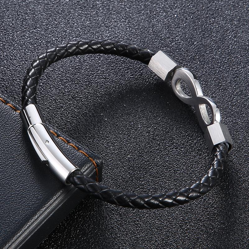 2026 Europe, America, Versatile Fashion Infinite 8-character Bracelet, Men's Jewelry