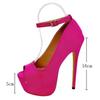 Fashion Eilyken Street Style Platform Buckle Strap Women Pumps Elegant Open Toe Stiletto High Heels Banquet Stripper Female Shoes