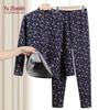 YUZHAOLIN Women's Plus Size Fleece-Lined Thermal Underwear Set