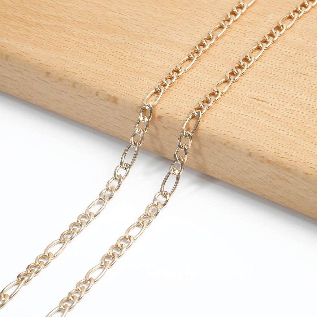 KC Gold Long Necklace Chains Iron Bulk For DIY Jewelry Findings Making Materials Accessories