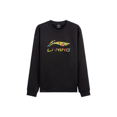 Li Ning Round Neck Pullover Sports Lifestyle Comfortable Versatile Simple Fashion Trendy Vitality Sweatshirt Unisex Sweatshirt AWDVH37-3