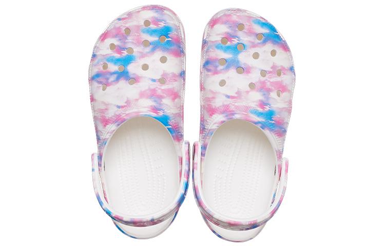 Crocs Classic Casual Unisex White Pink Blue Sandals 'White Pink Blue' 207567-94S