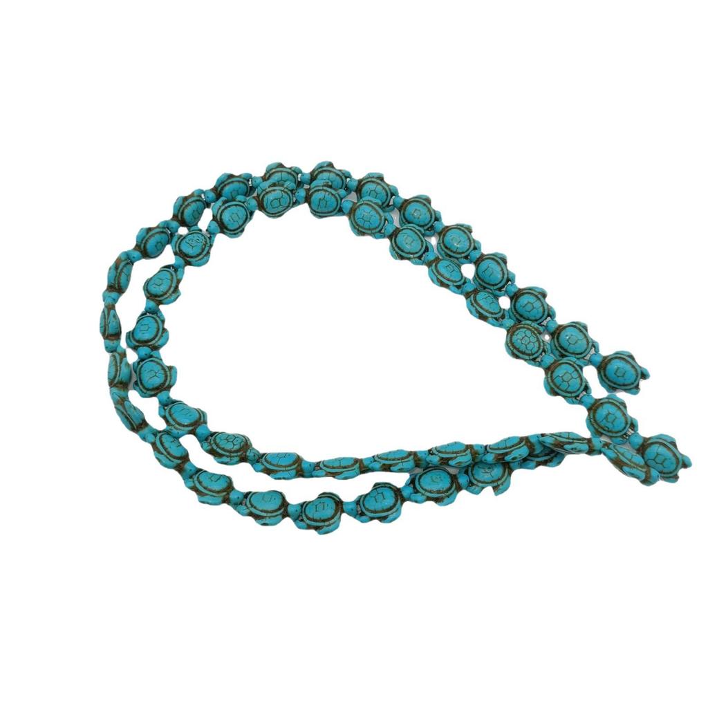 Colorful Synthetic Turquoise Turtle Beads for Handmade Jewelry - DIY Necklace & Bracelet Accessories (14x18mm)