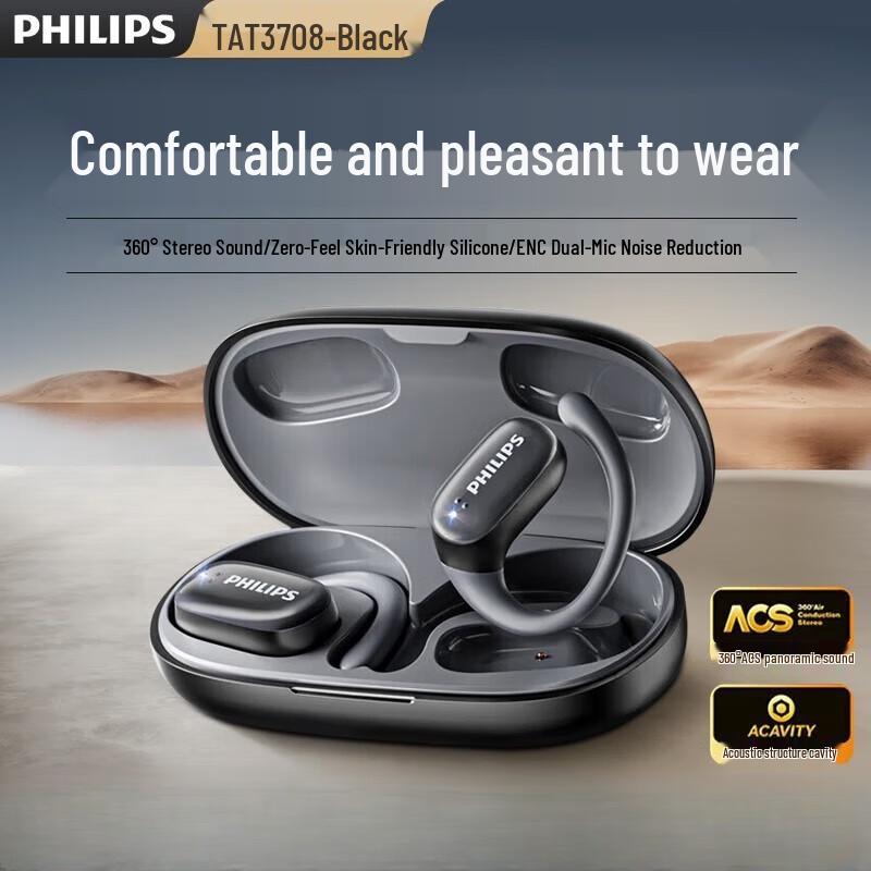 

Philips TAT3708 Open-Ear Sport Bluetooth Headphones